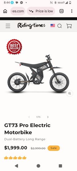 Electric dirt bike