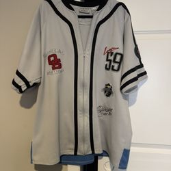 Men’s baseball jersey zip up