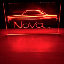 NOVA LED NEON RED LIGHT SIGN 8x12