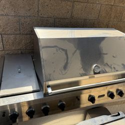 Viking barbecue Grill With Attached Burners 