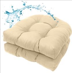 MTMR 2Pcs Outdoor Chair Cushions, Patio Furniture Seat Pads, Waterproof
2Pcs , waterproof cover, u-shaped, no-fading, thick patio seat pads for outdoo
