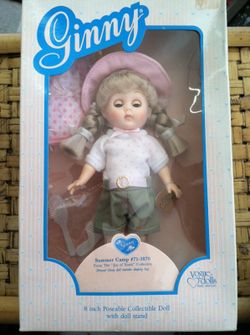 1988 Ginny Summer Camp #71-3870 Poseable 8in soft vinyl Vogue Doll