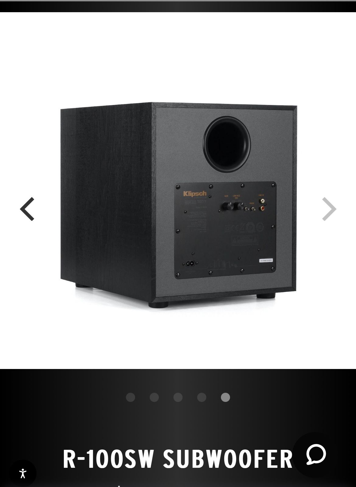 Klipsch Subwoofer R-100SW