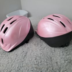 Two Toddler Sized Bicycle Helmets