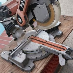  Ridgid MS255SR 10-inch Dual Bevel Miter Saw USED VG CONDITION