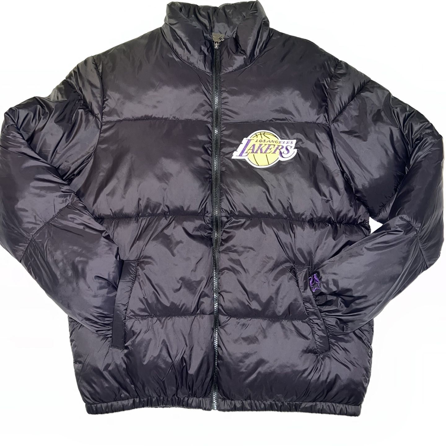 Starter lakers puffer best sale jacket