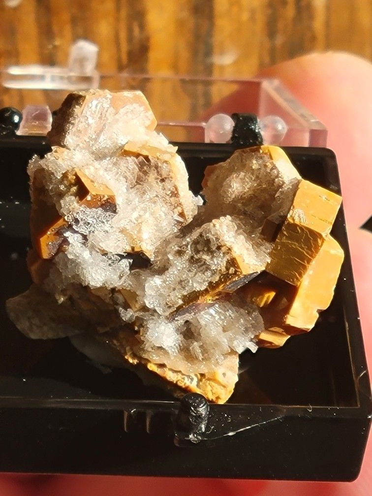 Stunning Natural Vanadinite Specimen Box w/ Matrix 110.35ctw (Morocco)