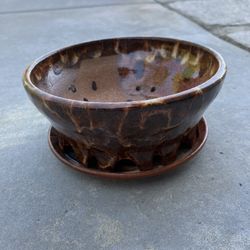 Really Cool Fire Kilned Pot For Succulents (pick out a free succulent)