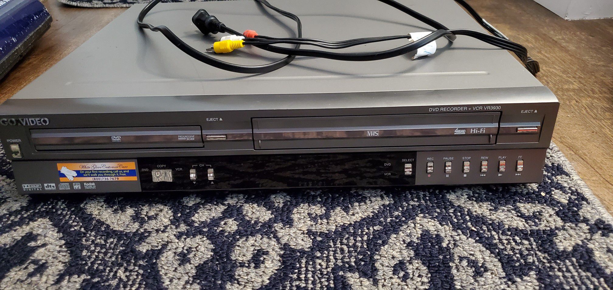 VCR/DVD player