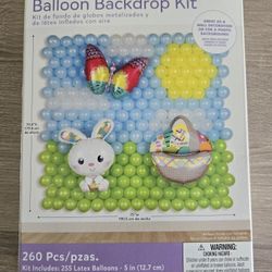 Easter Balloon Backdrop