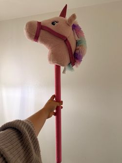 Giddy Up pink unicorn horse toy