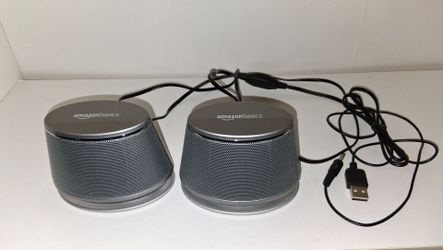 Amazon Basics USB powered computer speakers with dynamic sound