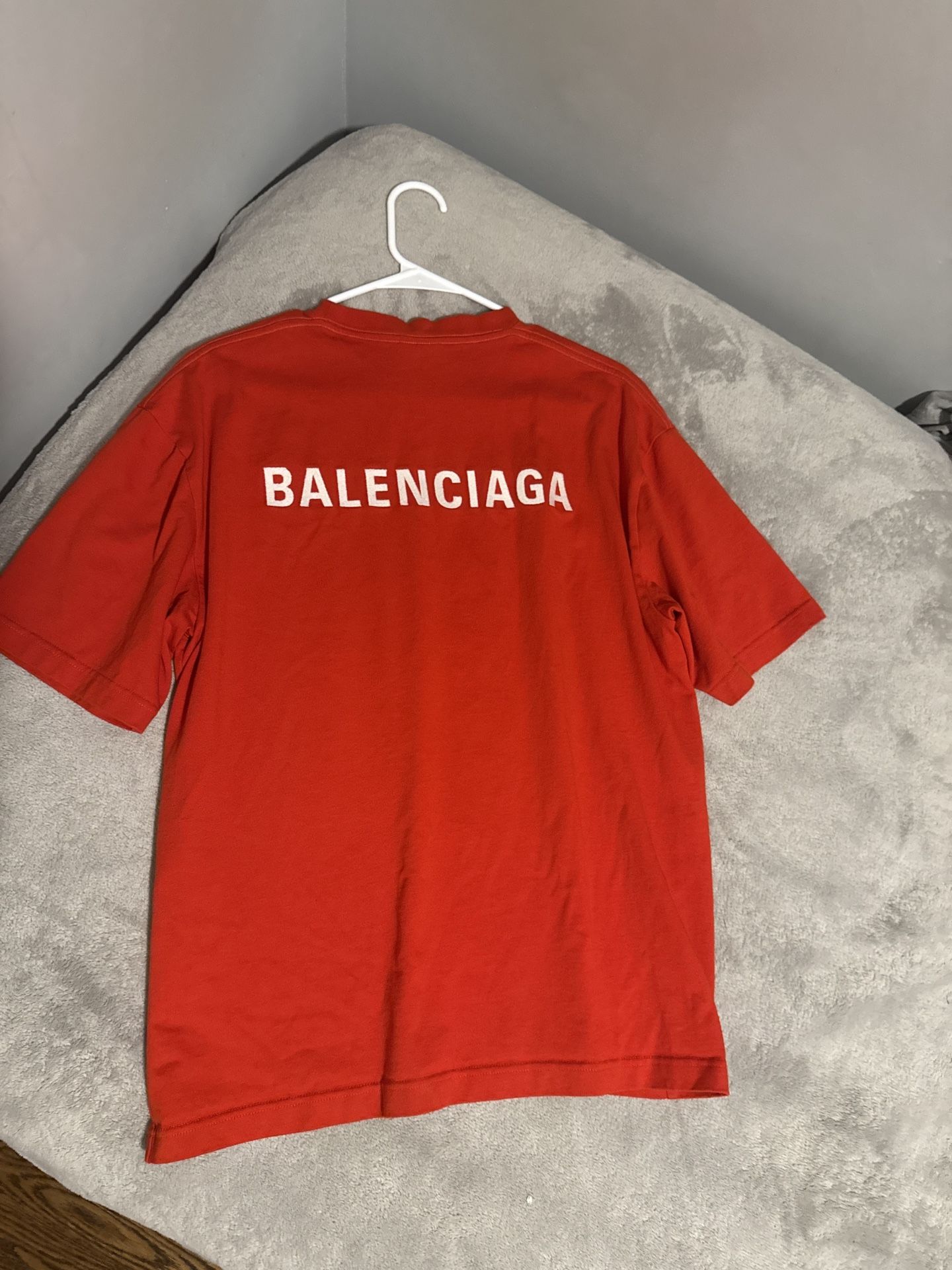Red Balenciaga Shirt 