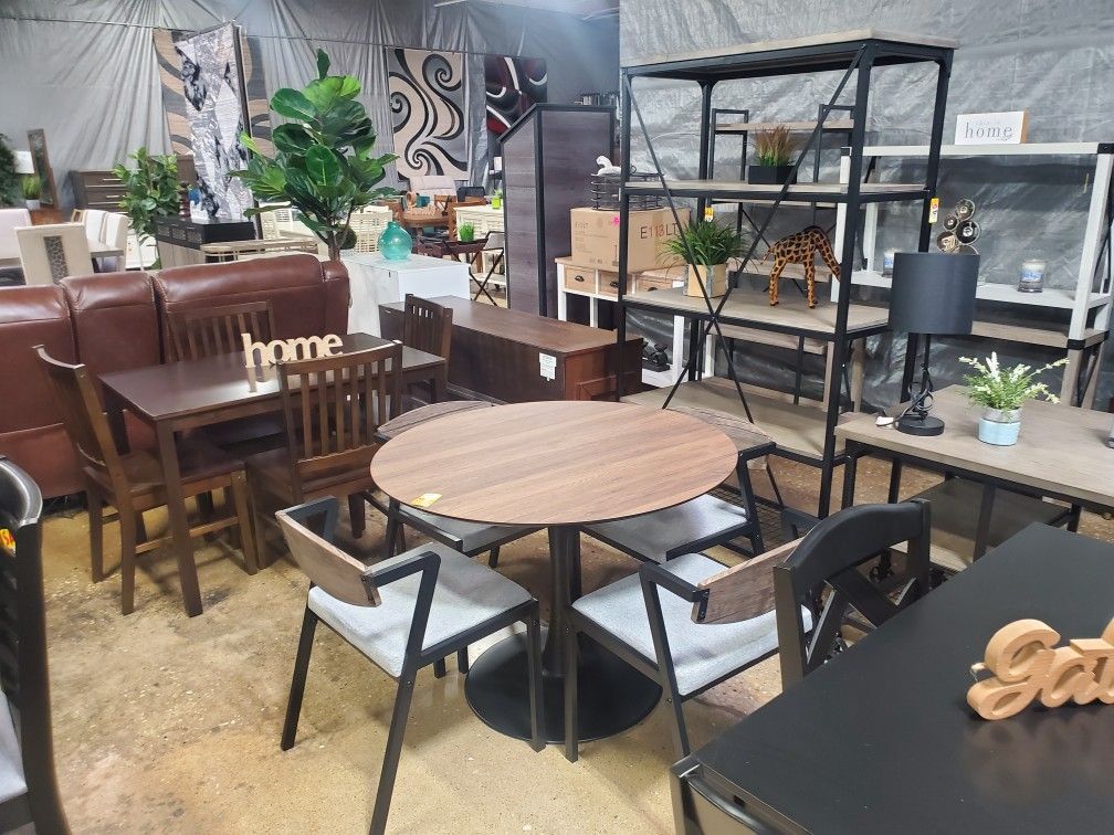 A Variety Of Different Dining Sets Starting At $299amd Up