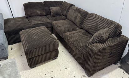 New 3-Piece Reversible Sectional Set