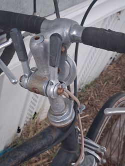 Vintage Road Bike Stem and Handlebar Assembly