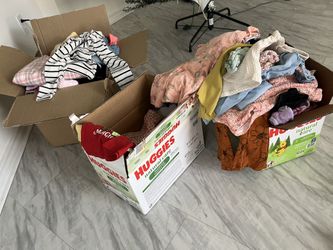 3 Cajas De Ropa Para Niña Por $100