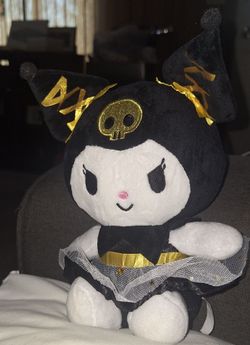 Kuromi Sanrio Plush Toy Black Gold Edition