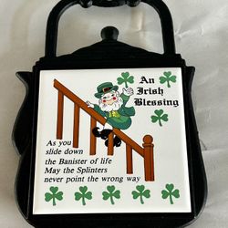 Cast Iron Irish Blessing Tile Trivet