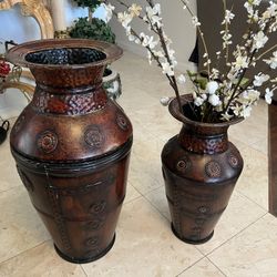 Metal Decorative Vase Indoor Outdoor  Centerpiece 