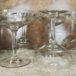 Princess House Champagne Glasses  #(419)