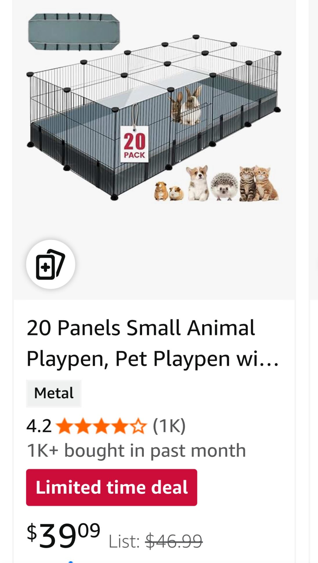 Small Animal Playpen