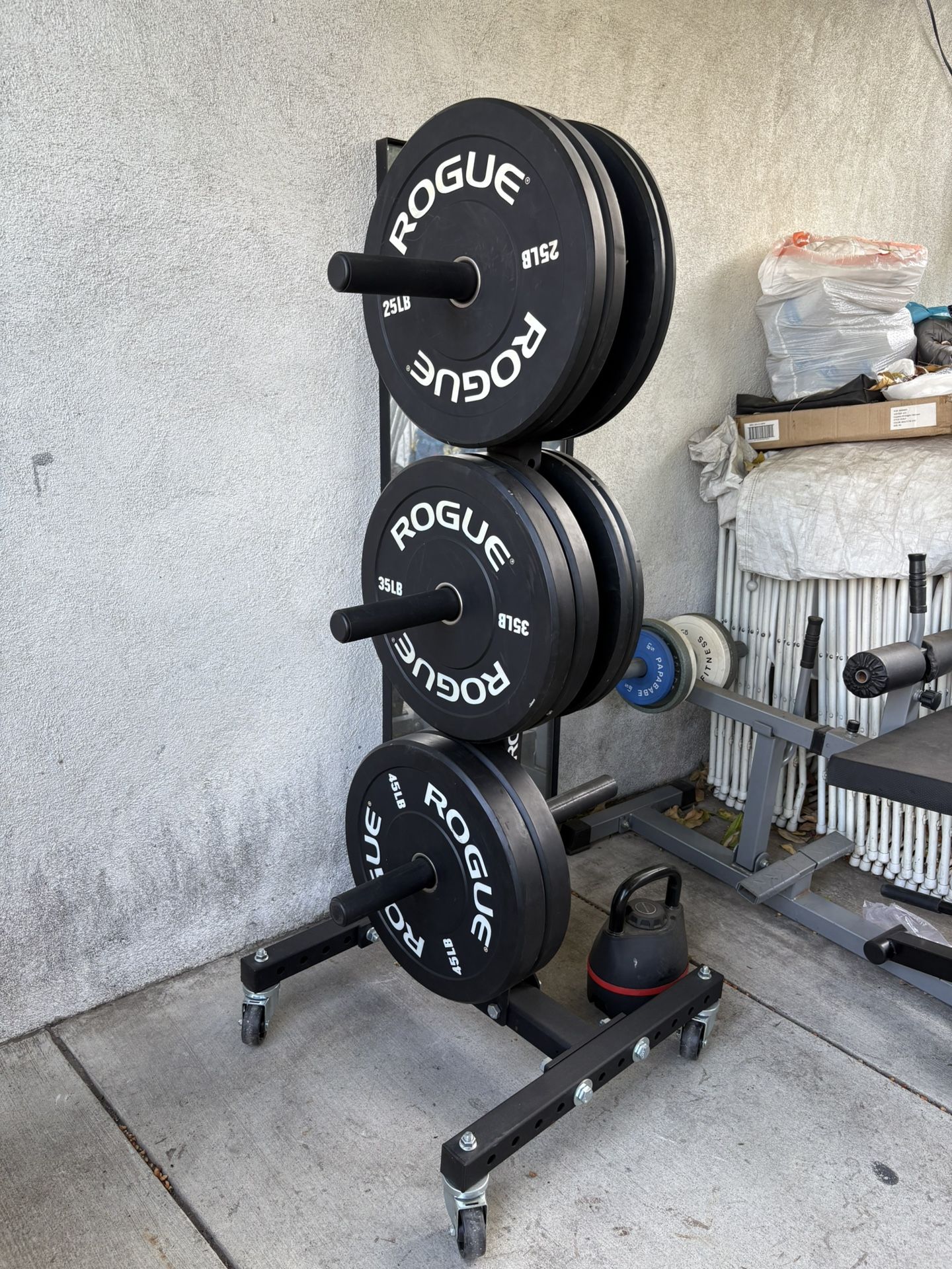 Rogue Plate Set With Weight Tree For Sale Can Sell Weight Set Separately