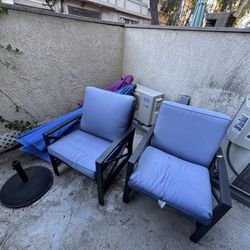 Patio Chairs with Umbrella With Stand 
