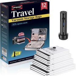Pack of 12 travel vacuum bags