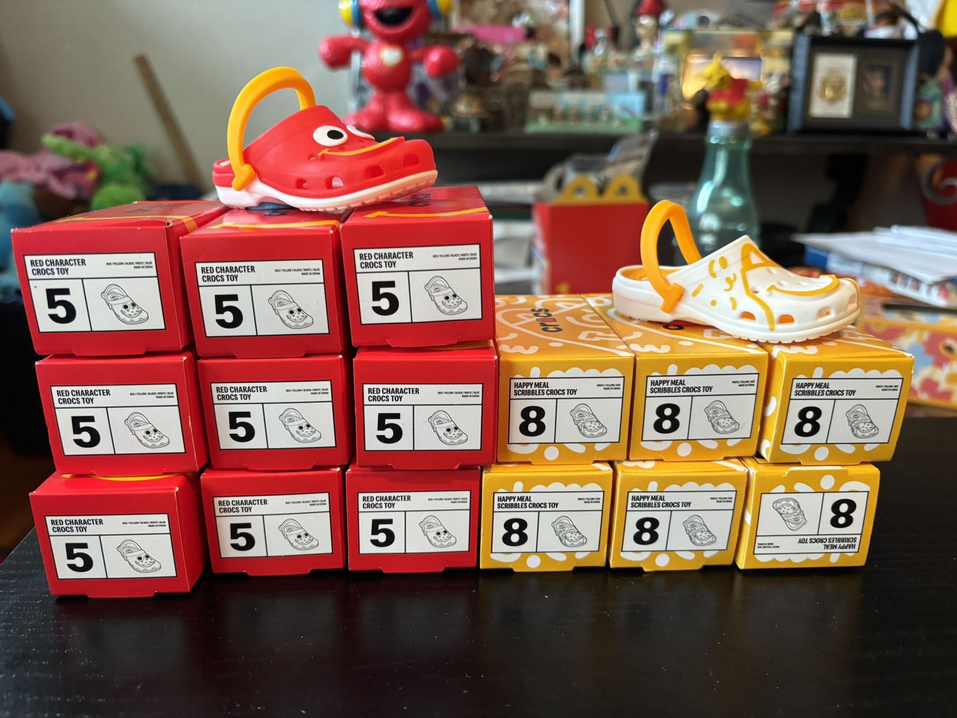 Happy meal crocs And mario kart Toys