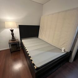 Full size bed with dresser
