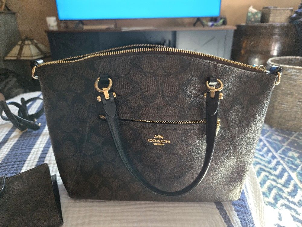 COACH Prairie Satchel And Two Wallets