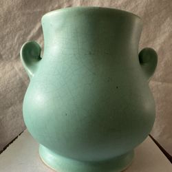 Weller Handled Vase - Turquoise
