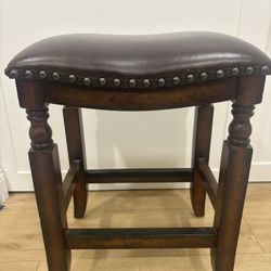 Leather Stool 