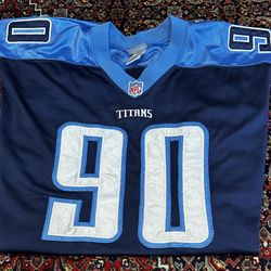 REEBOK JEVON KEARSE NFL TENNESSEE TITANS  JERSEY N.90 SIZE 52 