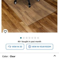 Kuyal Clear Chair mat for Hard Floors Transparent Floor Mats Wood/Tile Protection Mat Office,Home