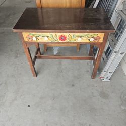 Antique Sewing Desk Table