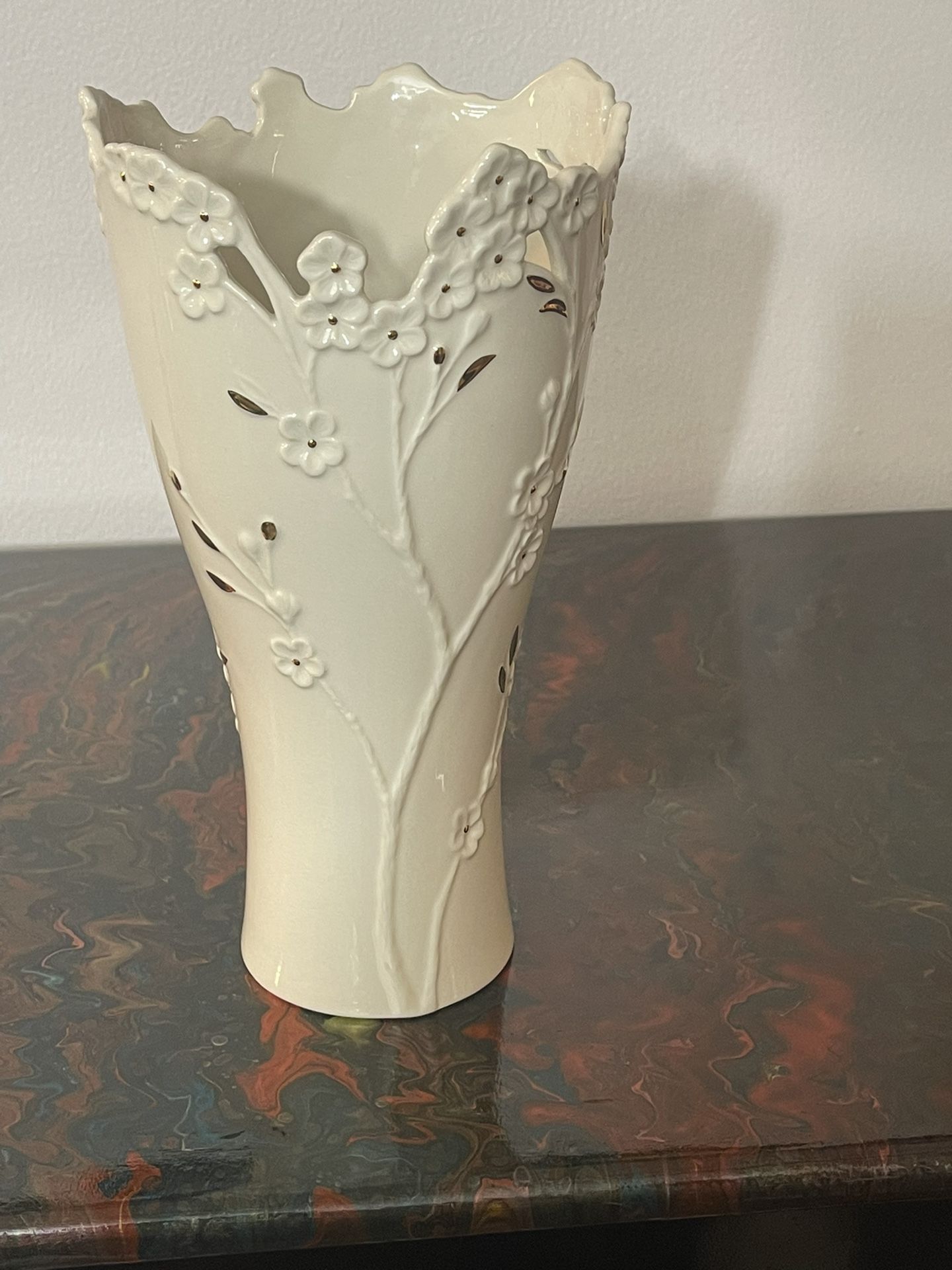 Vintage Lenox Cherry Blossom Medium Vase