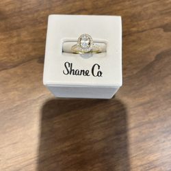 Engagement Ring From Shane Co And Wedding Band