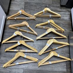 50 Wooden Hangers 
