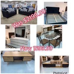 Bundle Sale Bedroom, Living and Dining Room Set