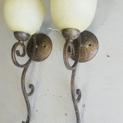 2 Wall Lights  $20  For Both