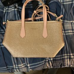 Kate spade Joeley rose gold glittery small satchel