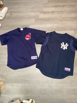 Vintage baseball jerseys Yankees Indians