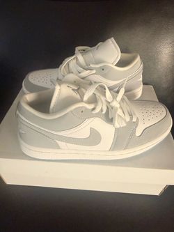 Nike Air Jordan 1 Low White Grey Sneakers