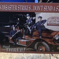 Three Stooges Tin Sign