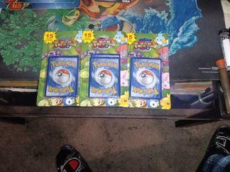 Pokemon Promo 3 Packs Brand New Sealed
