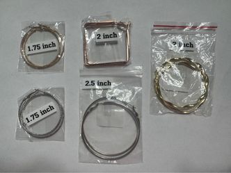 NEW Gold & Silver Hoop Earrings