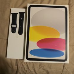 128GB SILVER iPad A16, Apple Watch series 11 42mm JET BLACK bundle.