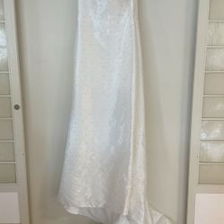 BRAND NEW Watters Harper Embellished Satin Wedding Gown (Style#8770)
